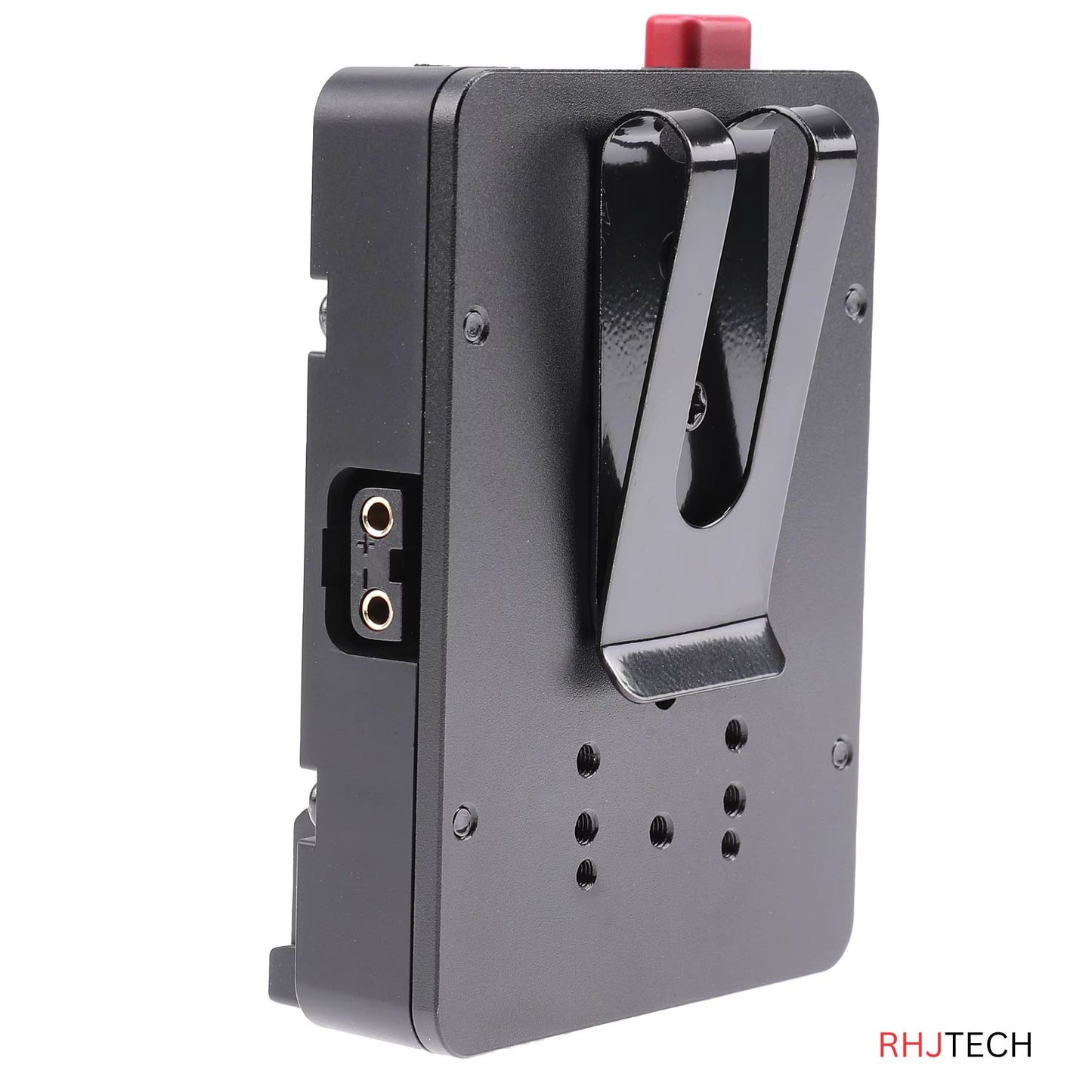 Mini V Mount Battery Plate Power Adapter with Belt Clip and D-tap