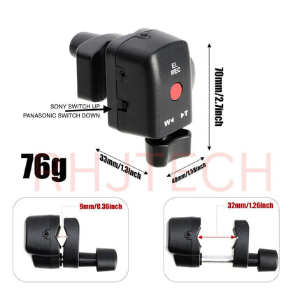 Zoom/Record Controller for Pro Sony (FX6 & More)/Panansonic Camcorders with 2.5mm Cable for LANC Jack